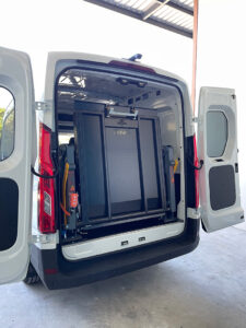 Panel van cargo lift - tuckaway lift alternative