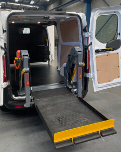 Toyota Hiace cargo lift installation